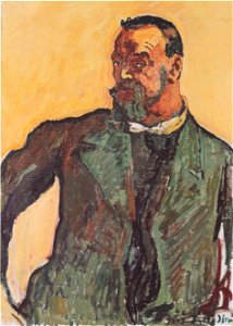 Hodler - Selbstbildnis mit grünem Kittel - 1917