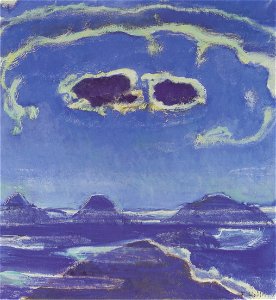 Hodler - Eiger, Mönch und Jungfrau im Mondschein - 1908
