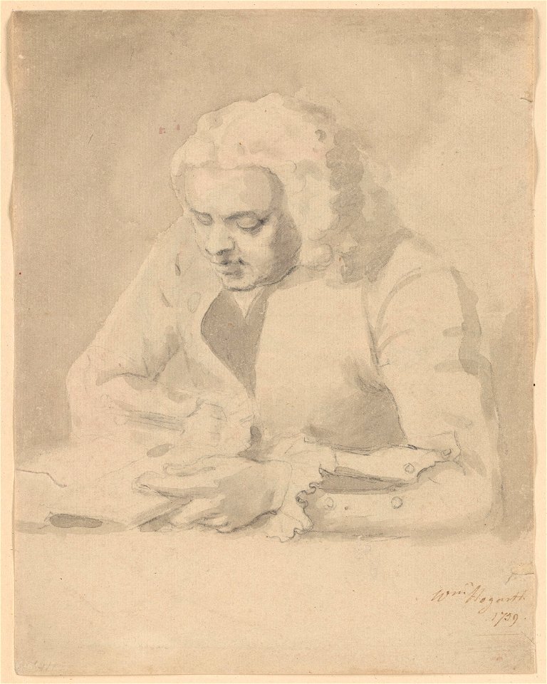 Hogarth - Portrait of a Man, Formerly Called Lord Lovat, III, 32
