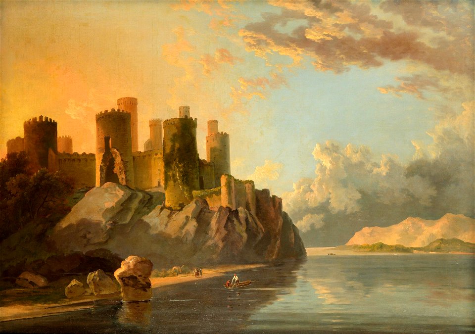 'Conway Castle, Wales' by William Hodges, c 1790