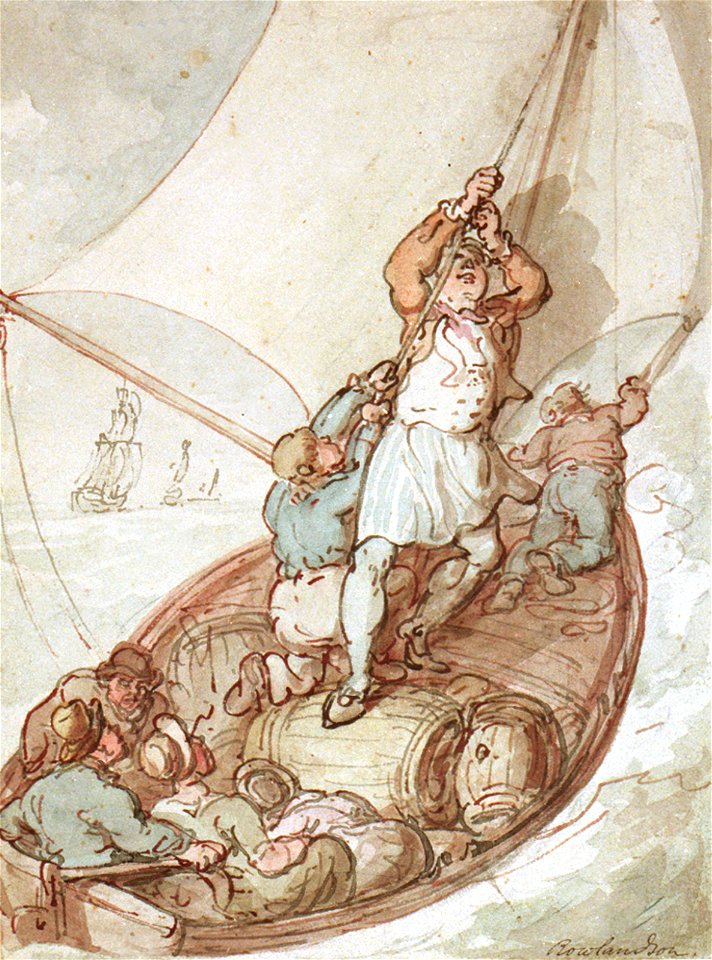 Hoisting sail in a boat RMG PW5929