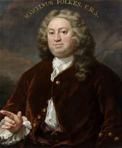 Hogarth - Martin Folkes (1690–1754), c.1740, RS.9283
