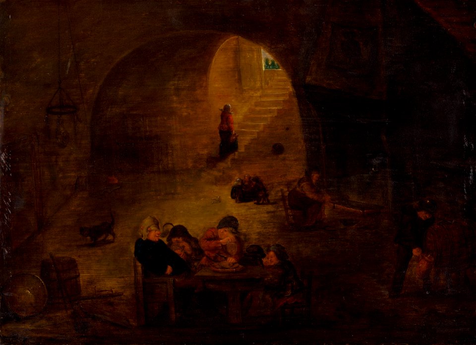 Holandský maliar z 2. polovice 17. storočia - Vo vinárskej pivnici - O 3020 - Slovak National Gallery