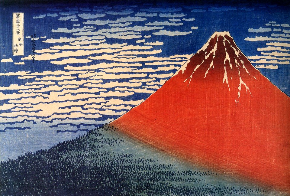 Hokusai-Red-Fuji