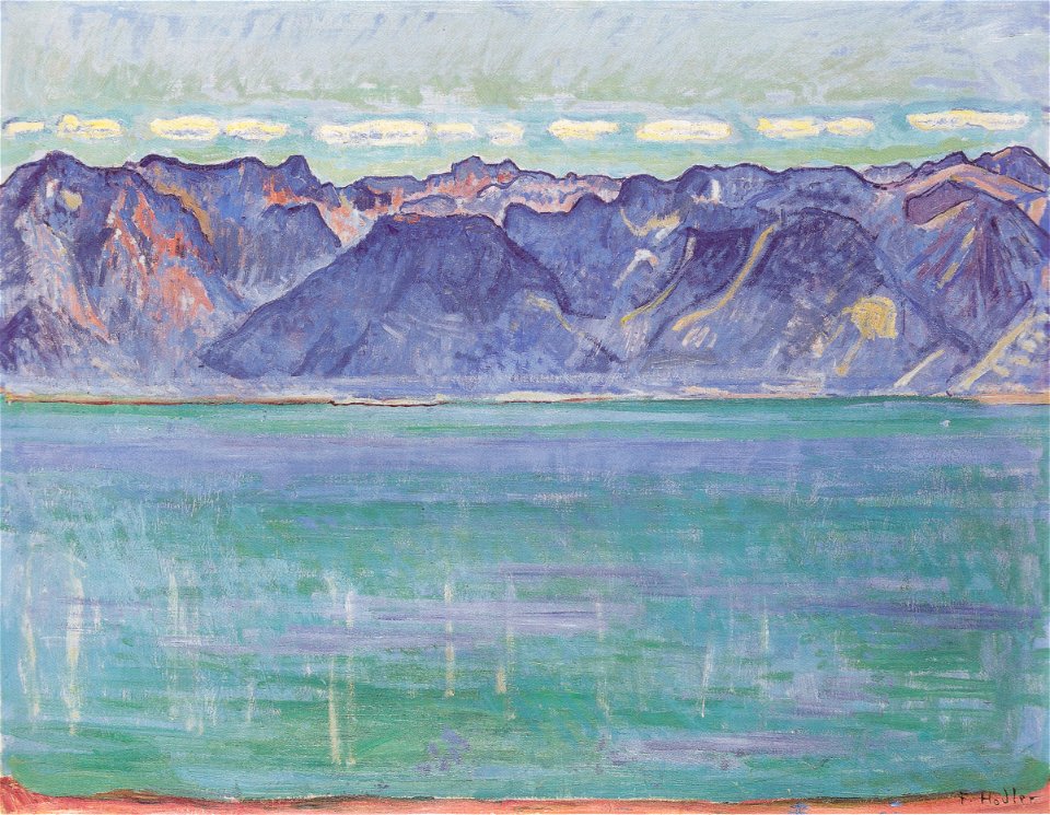 Hodler - Genfersee mit Blick auf die Savoyerberge - ca1906