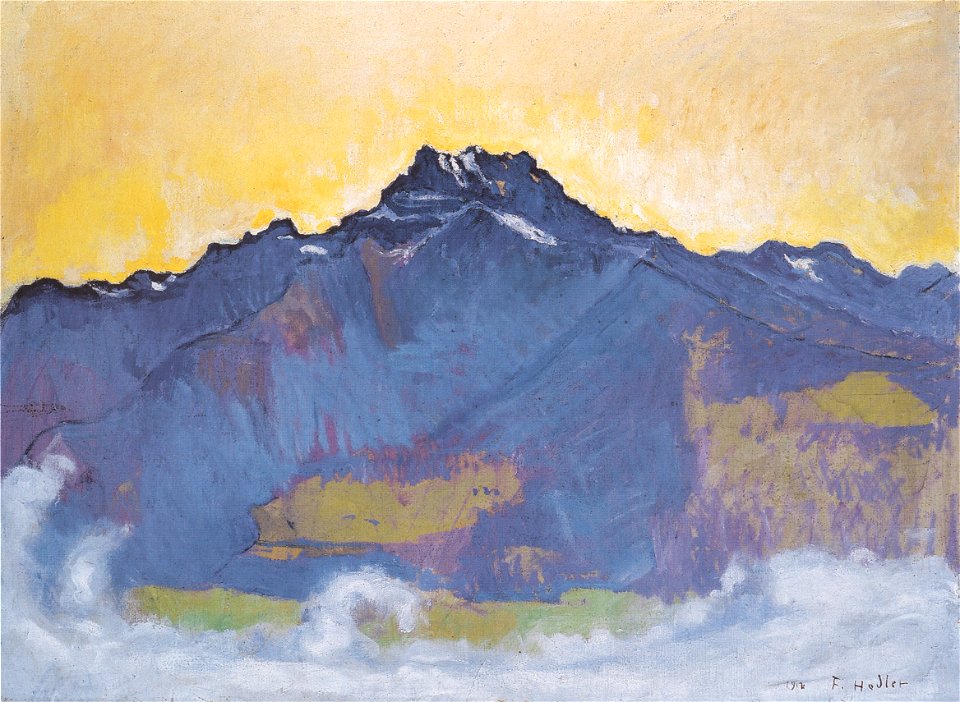 Hodler - Die Dents du Midi von Chesières aus - 1912