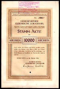 Hohenfurter Elektrische Lokalbahn 1913