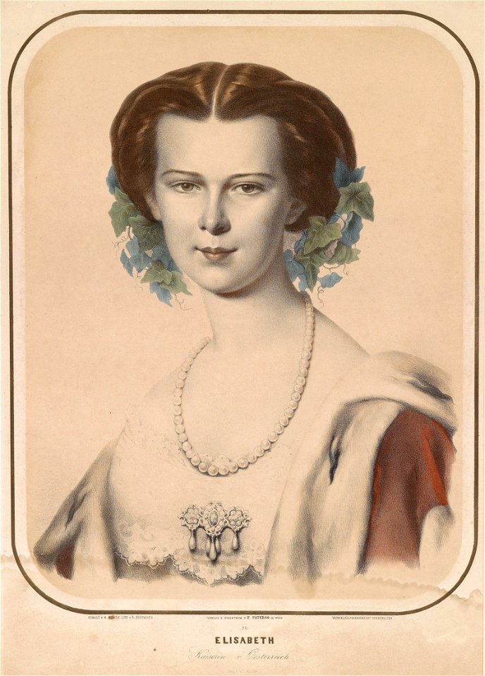 Hoffmann nach Einsle Kaiserin Elisabeth c1854