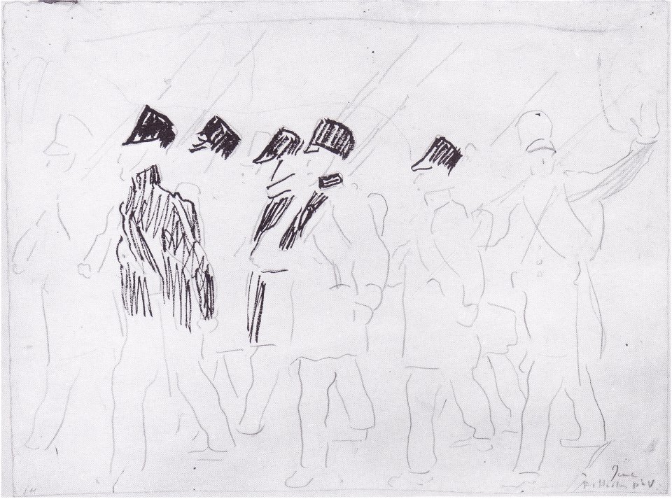 Hodler - Ausziehende Soldaten2