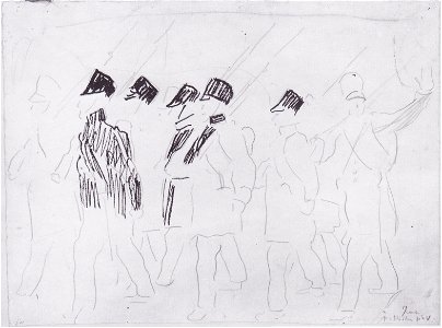 Hodler - Ausziehende Soldaten2