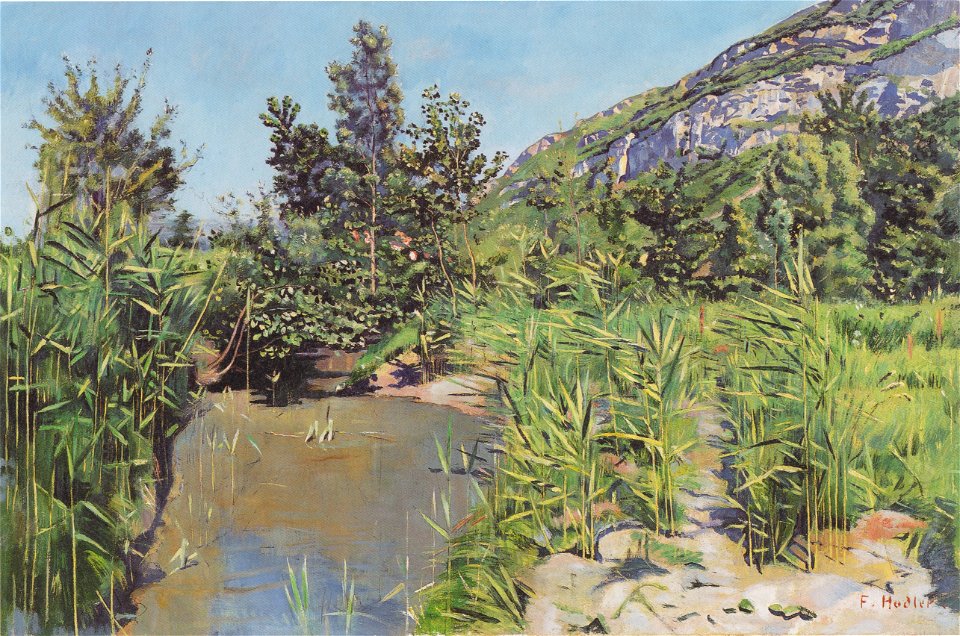 Hodler - Teichlandschaft bei Veyrier, ca1890