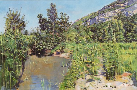 Hodler - Teichlandschaft bei Veyrier, ca1890