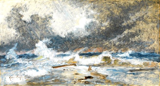 Holger Drachmann, Havet i oprør. Skagens Gren, 1907, Skagens Kunstmuseer, Skagens Museum