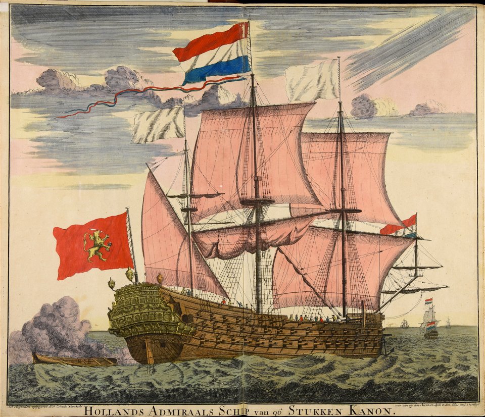 Hollands admiraals schip van 96 stukken kanon - CBT 6609664
