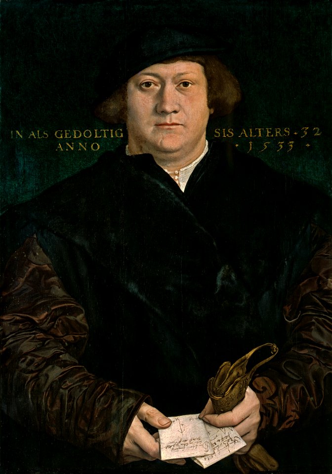 Portrait of Cyriacus Kale, by Hans Holbein the Younger