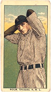Holm, Spokane Team, baseball card portrait LCCN2008676963