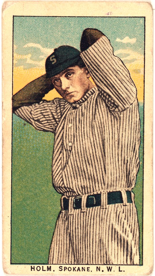Holm, Spokane Team, baseball card portrait LCCN2008676963