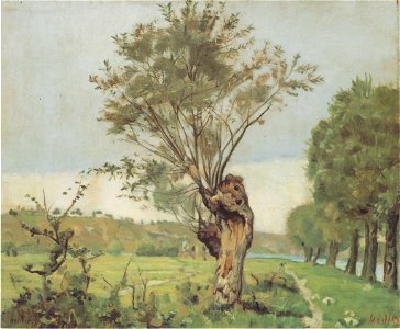 Hodler - Weiden an der Jonction bei Genf - 1878