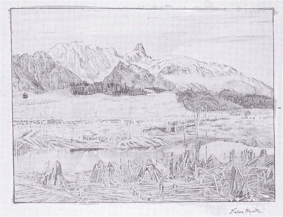Hodler - Nature alpestre (Stockhornlandschaft) - 1883