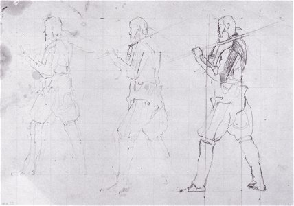Hodler - Nach links schreitender Krieger2 - ca1899