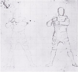 Hodler- Stehender Krieger von vorn - 1897-99