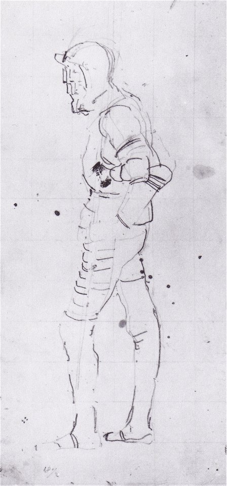 Hodler - Stehender Krieger nach links - ca1899