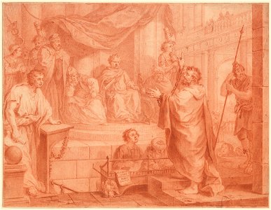 Hogarth - Early Christian Arguing his Case in Roman Court (Paul Before Felix Acts 2326), III, 38