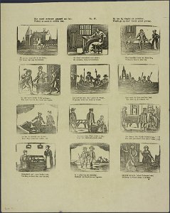 Hoe moed en trouw gepaard aan list; Weleer De Groot te redden wist-Catchpenny print-Borms 0809