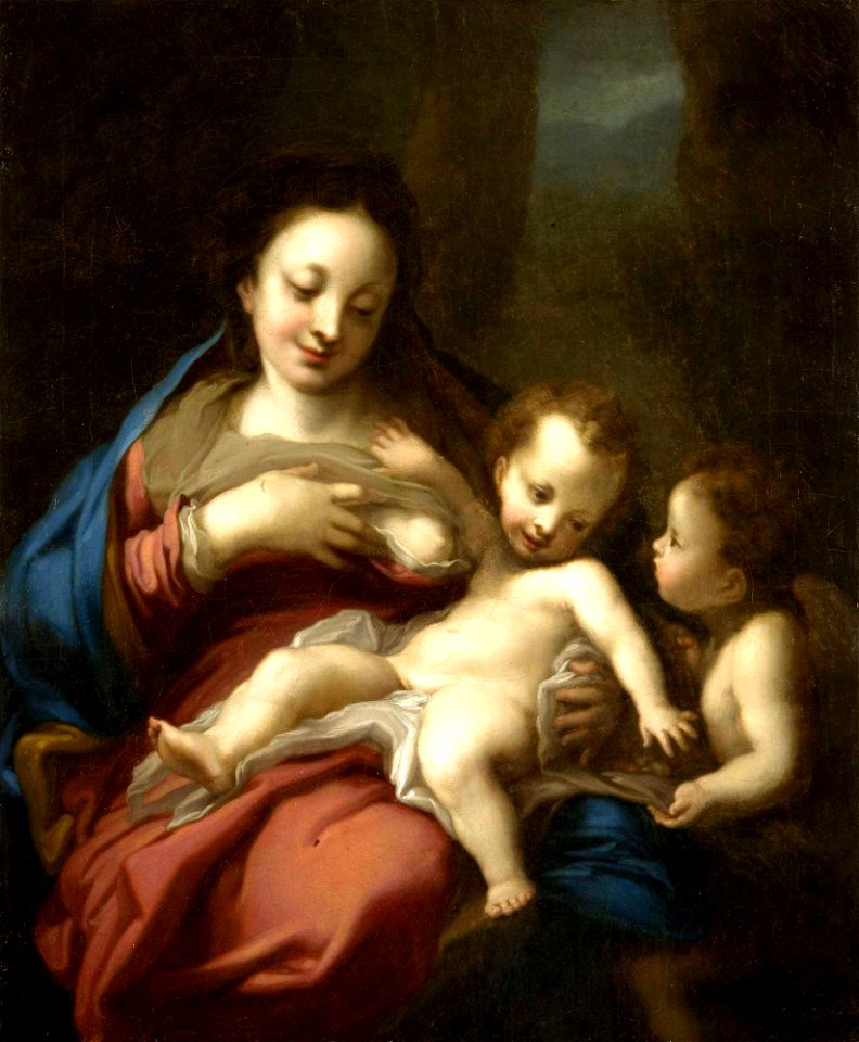 Holy Virgin with Christ and an angel by Borovikovsky