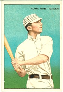 Home Run Baker, Philadelphia Athletics, baseball card portrait LCCN2007685717