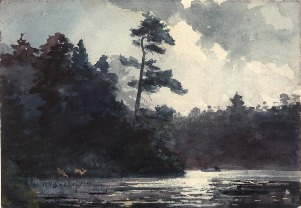 Winslow Homer - Adirondack Lake