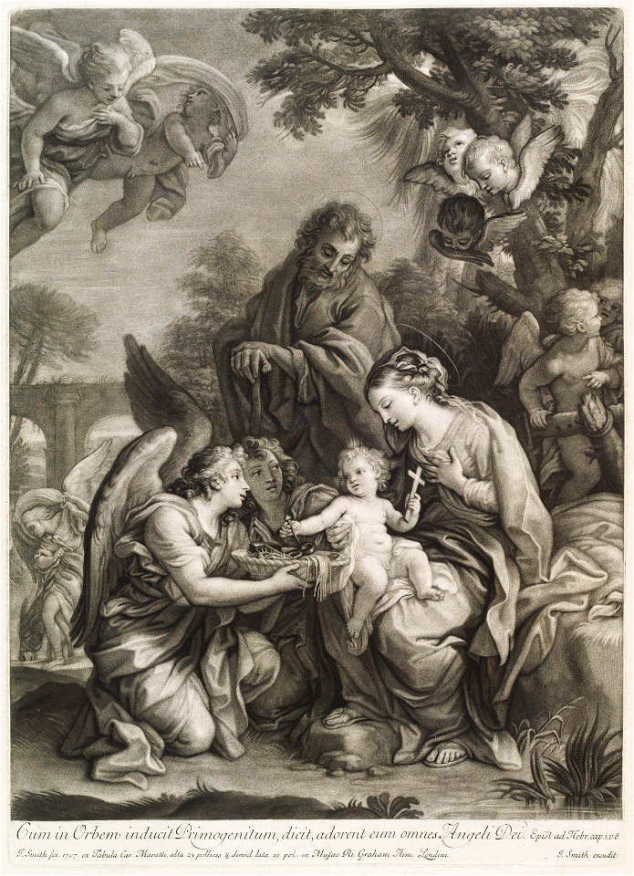 Holy Family and Angels by Carlo Maratta