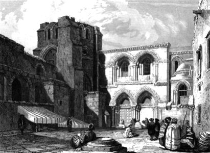 Holy Sepulchre, Illustration for La Terre-Sainte et les lieux illustrés par les apôtres, by Adrien Egron, 1837 (7)