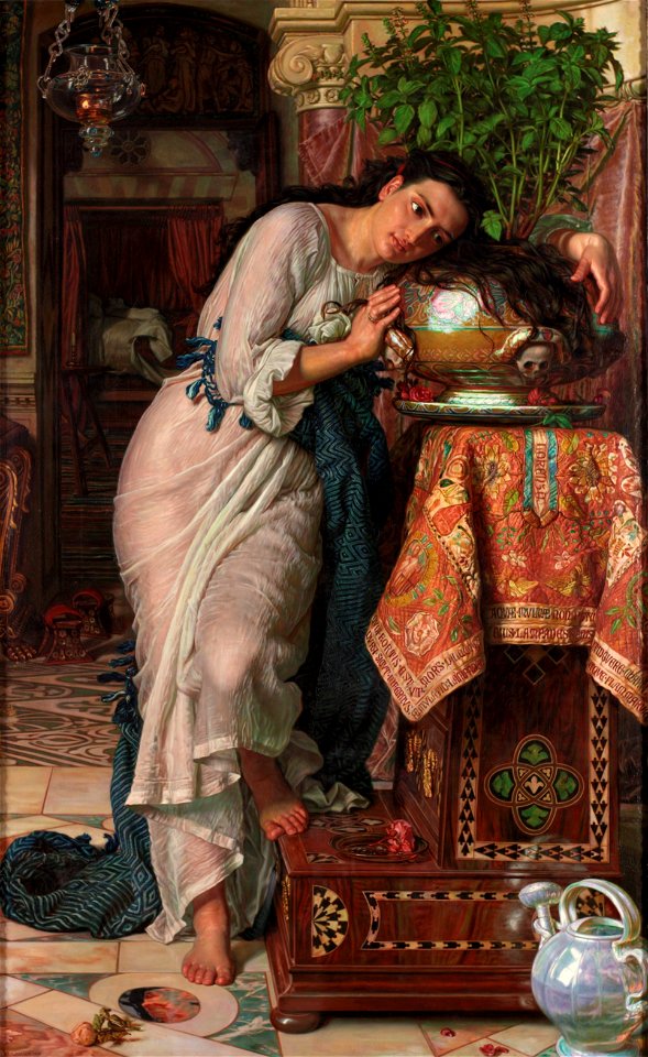 William Holman Hunt - Isabella and the Pot of Basil (Laing Art Gallery)