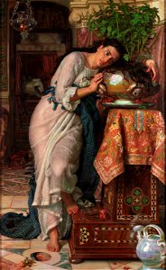 William Holman Hunt - Isabella and the Pot of Basil (Laing Art Gallery)