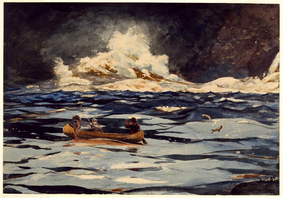 Winslow Homer - Under the Falls, the Grand Discharge (1895)