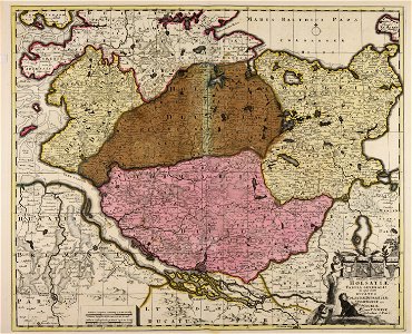 Holsatiae tabula generalis in qua sunt ducatus Holsatiae Ditmarsiae Stormariae et... - CBT 5872797