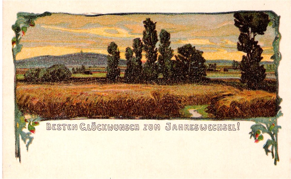 Hoffmanns Stärkefabriken - Postkarte Neujahrsgrüße 003