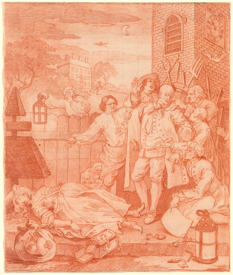 Hogarth - Third Stage of Cruelty (Cruelty in Perfection), 1750, III, 32d