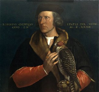 Portrait of Robert Cheseman (1485-1547) by Hans Holbein (II)