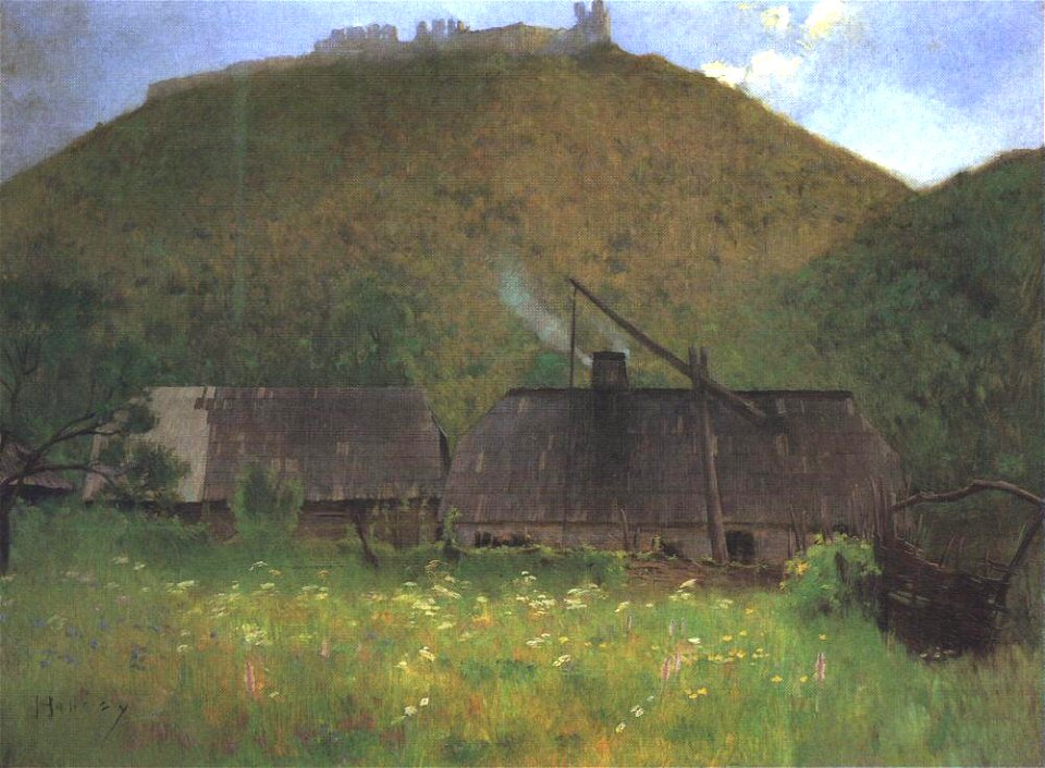 Hollósy, Simon - Castle of Huszt (1896)
