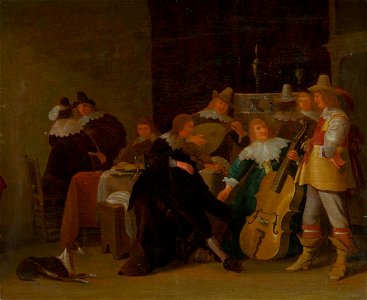 Holandský maliar z 2. polovice 17. storočia - Domáci koncert - O 1090 - Slovak National Gallery