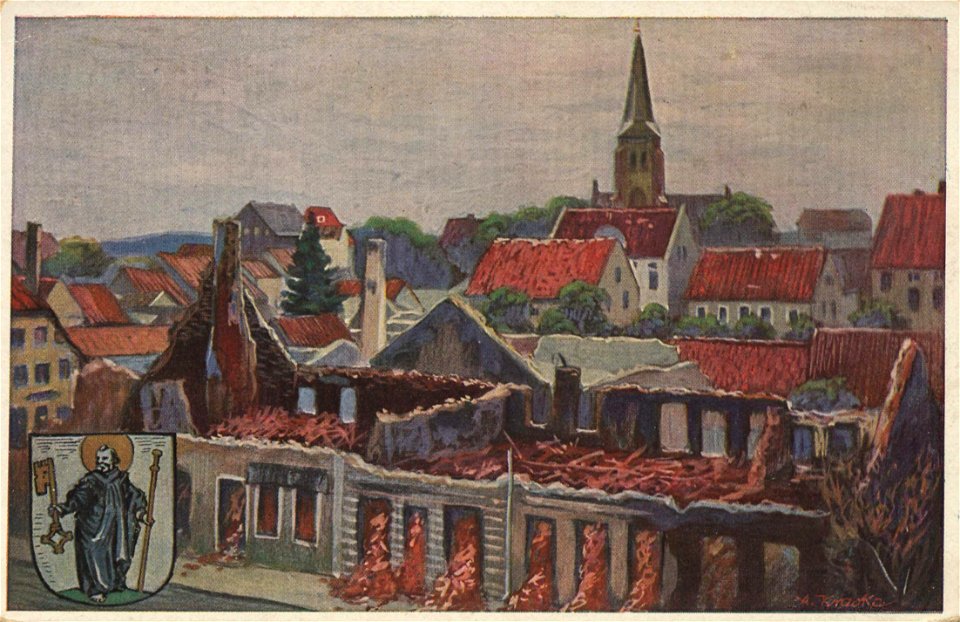 Hohenstein, Ostpreußen - Ruinen (Zeno Ansichtskarten)