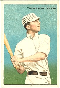 Home Run Baker, Philadelphia Athletics, baseball card portrait LCCN2007685717