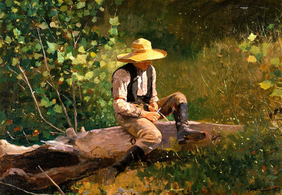 Winslow Homer - The whittling boy