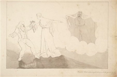 Homer's ghost appearing to Jones with the genius of the greek