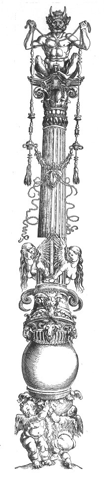 Holzschnitt Säule Dürer