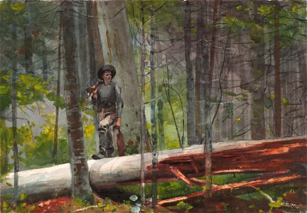 Winslow Homer - Hunter in the Adirondacks (1892)