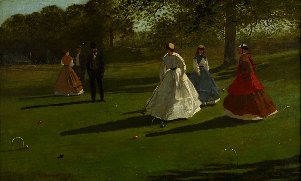 Winslow Homer - Croquet Players (1865)