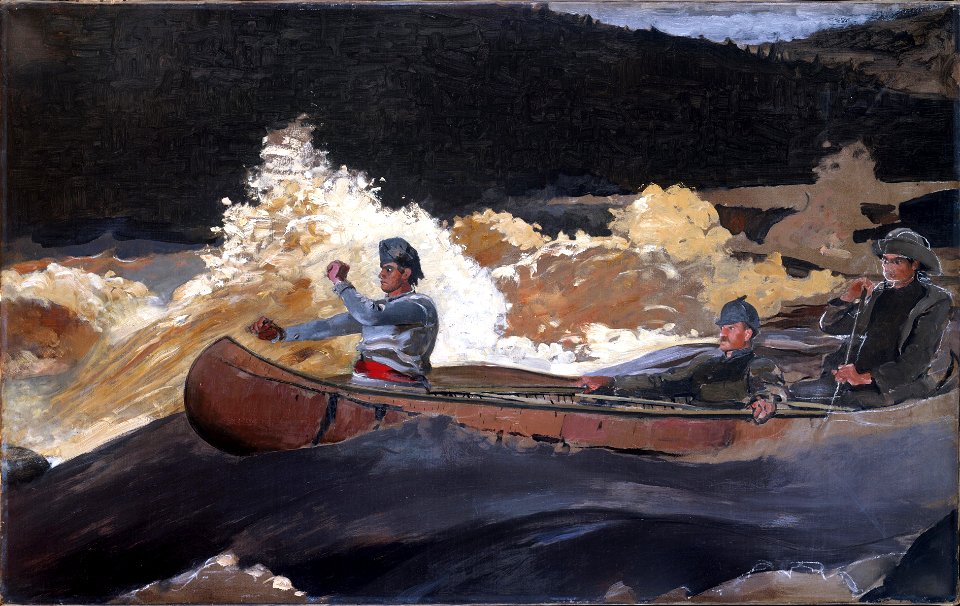 Winslow Homer - Shooting the Rapids, Saguenay River